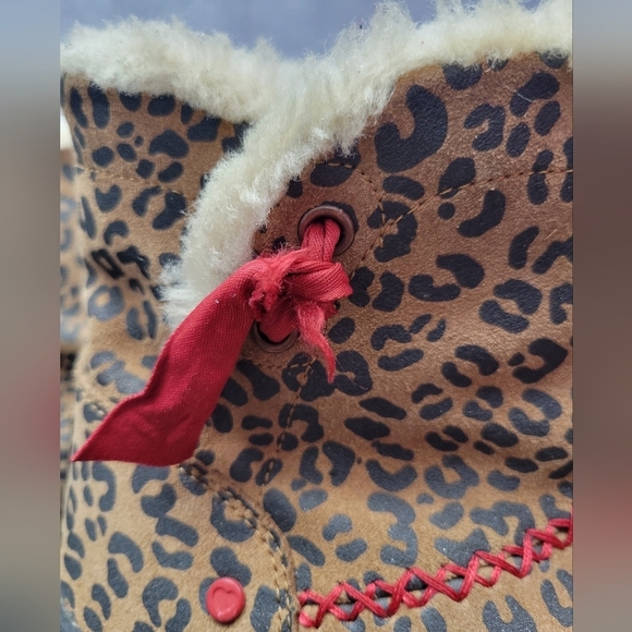 I❤UGG Leopard Print Women's Bootie Size 6 Faux fur - Picture 9 of 11